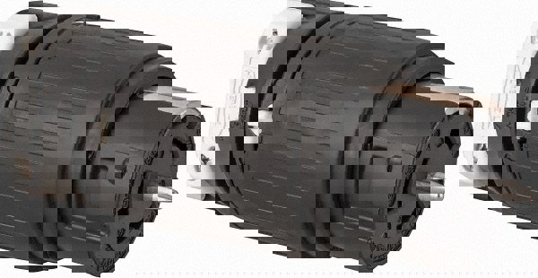 Locking Inlet: Connector, Industrial, Non-NEMA, 125 & 250V, Black & White